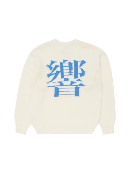 Sweter Edwin wełniany biały