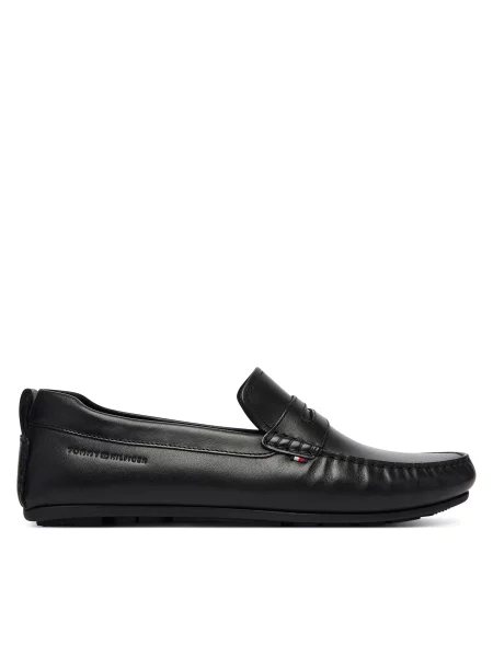 Mokasinke Tommy Hilfiger Core Hilfiger Leather Driver crna