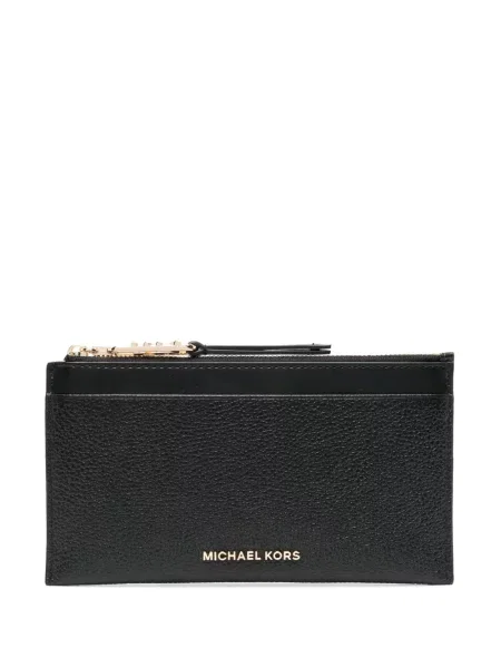 Top Michael Michael Kors prążkowany skórzany biały