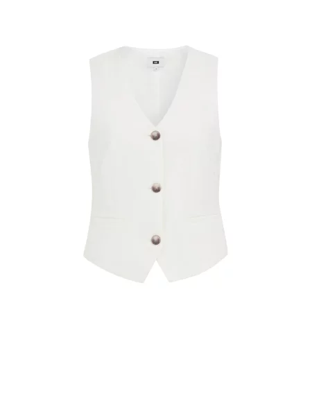 WE Fashion Vestă de costum fildeş