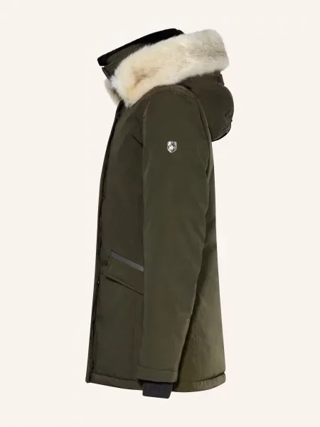 Wellensteyn Parka Enterprise Z Obszyciem Ze Sztucznego Futra I Wypełnieniem Dupont™ Sorona® gruen