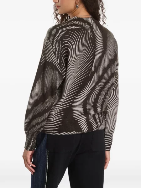Pulover Desigual cu imagine negru