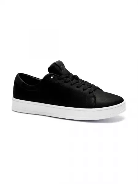 Calvin Klein Bőr sneakers tornacipő fekete