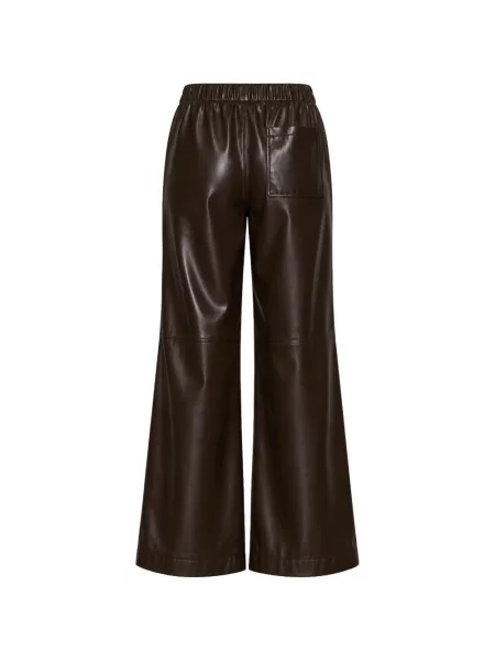 Pantaloni Isabelle Blanche cu autograf maro