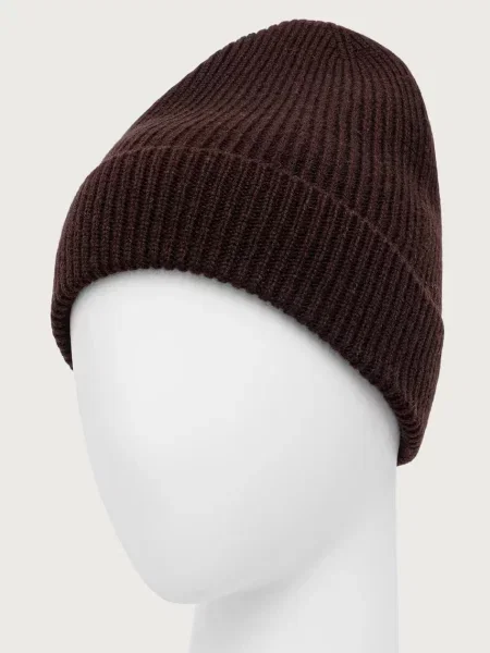 Medicine beanie kapa iz merino volne rjava