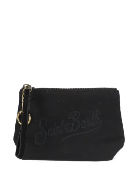 Geantă plic Mc2 Saint Barth cu broderie negru