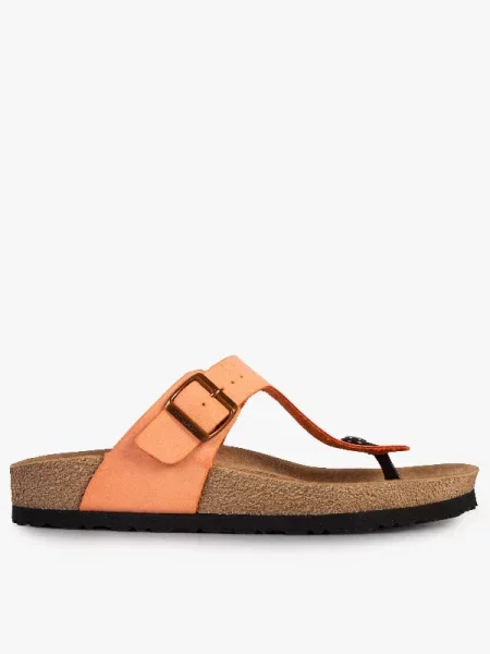 Шлепанцы Grunwald из искусственной кожи оранжевые