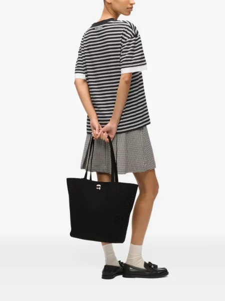 Τεχνητό διαμάντι τσάντα shopper Karl Lagerfeld μαύρο