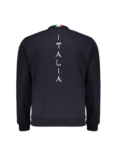 Bluza z kapturem Emporio Armani Ea7 z kapturem z logo niebieska