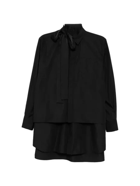 Cămașă Sacai cu funde negru
