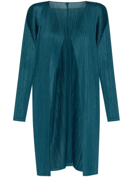 Palton Pleats Please Issey Miyake plisat verde