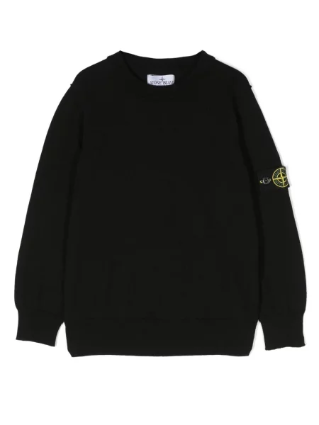 Bluza nierozpinana dziecięca Stone Island czarna