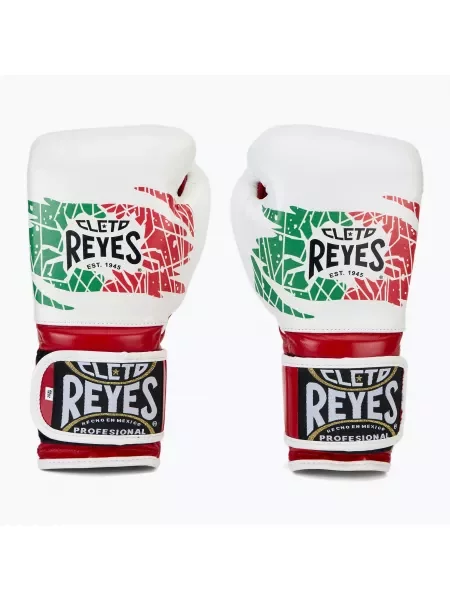 Rękawice bokserskie Cleto Reyes Velcro Sparring red/white green red białe