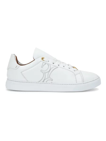 Sneakersy Billionaire skórzane białe
