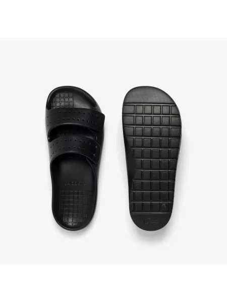 Шлепанцы Lacoste с ремешками черные
