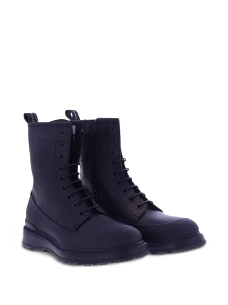 Cizme scurte Woolrich cu șireturi din dantelă negru
