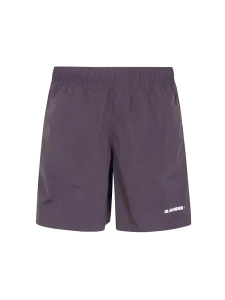 Krótkie spodenki sportowe Jil Sander brązowe