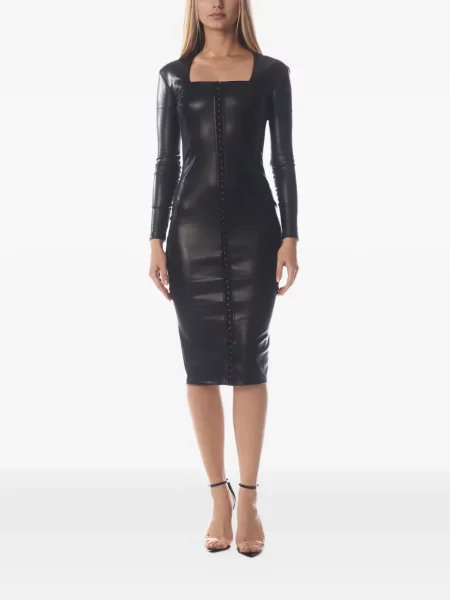 Rochie midi Tessitura Body Couture negru