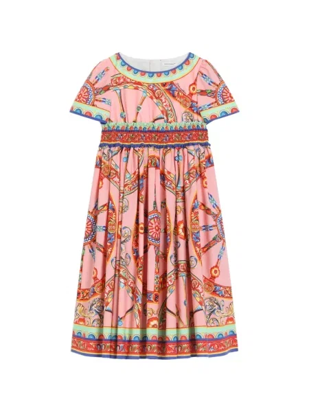 Dětské šaty Dolce & Gabbana růžové