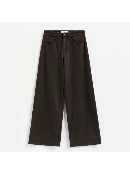 Reserved LADIES` JEANS TROUSERS dark grey jeans šedé