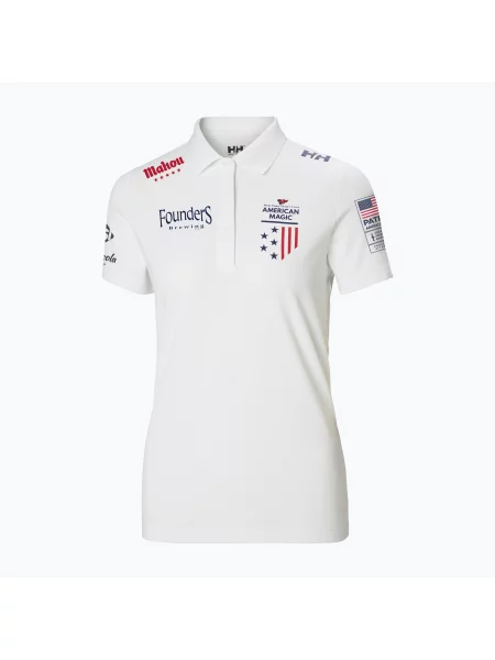 Tricou polo pentru femei Helly Hansen Crew Tech Polo white alb