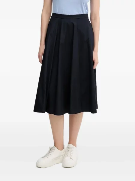Fusta plisata Gant plisată până la genunchi albastru