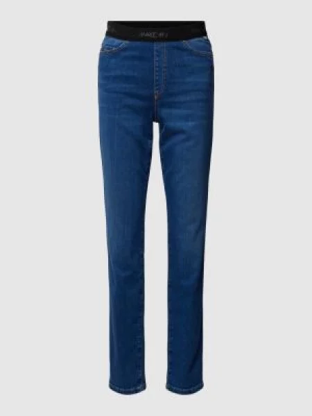 Marc Cain Jeansy Skinny blau niebieskie