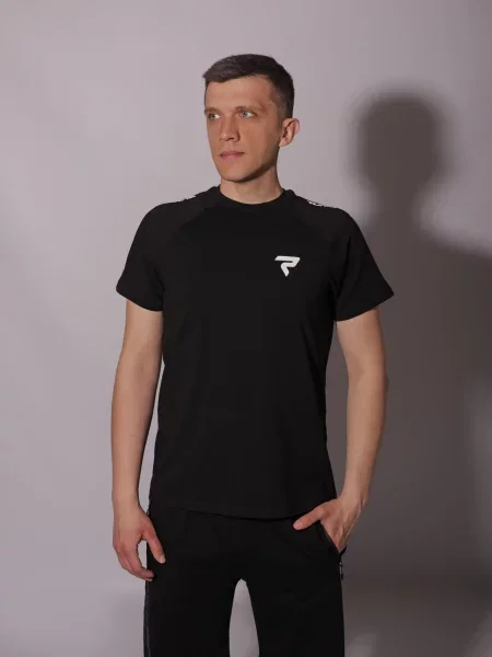 Футболка LUMO віскоза/поліестер чорний