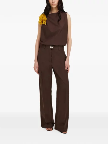 Pantaloni Ferragamo maro