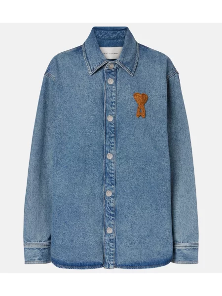 Cămașă Ami Paris albastru