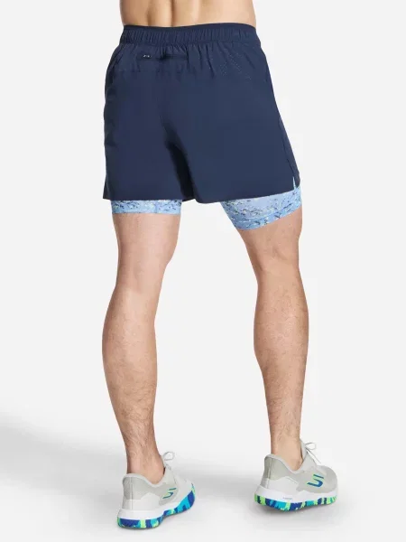 Спортивные шорты Skechers из спандекса синие