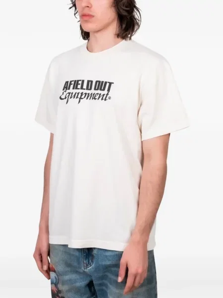 Tricou Afield Out cu imagine alb