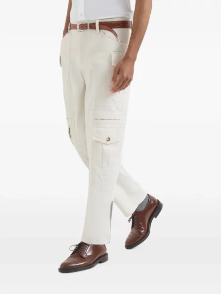 Pantaloni Brunello Cucinelli alb