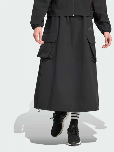 Спідниця міді adidas комбінований верх чорний