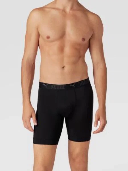 Bokserki z elastycznym z logo w zestawie 2 szt. model ‘Sport’ Puma czarne