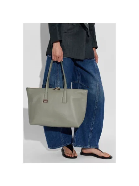 Furla Torebki Kobieta ONE SIZE Skóra Torba shopper Olivia Large zielony