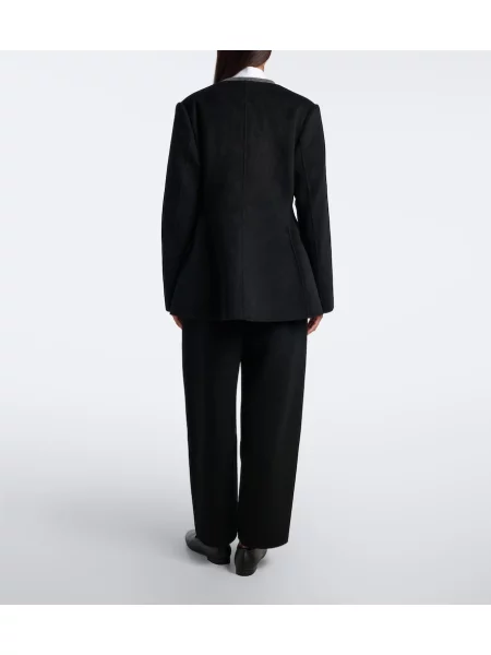 Pantaloni Lisa Yang de lână negru