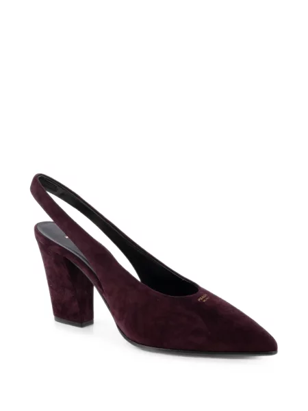 Pantofi cu toc Prada slingback violet
