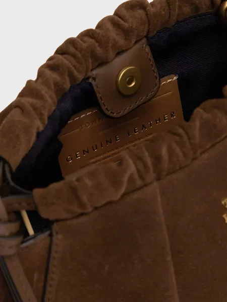 Замшева сумка Tommy Hilfiger коричнева