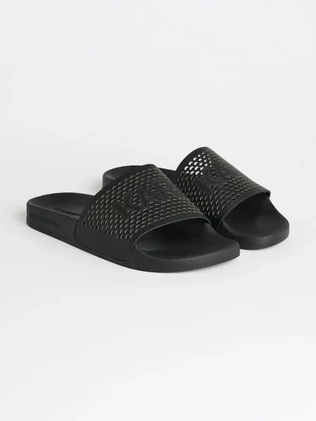 Шкіряні шльопанці Karl Lagerfeld KONDO чорний