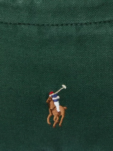 Kratak samt polo majica Polo Ralph Lauren s vezom crna