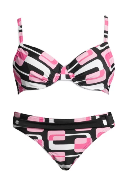 KangaROOS Bikini roza črna