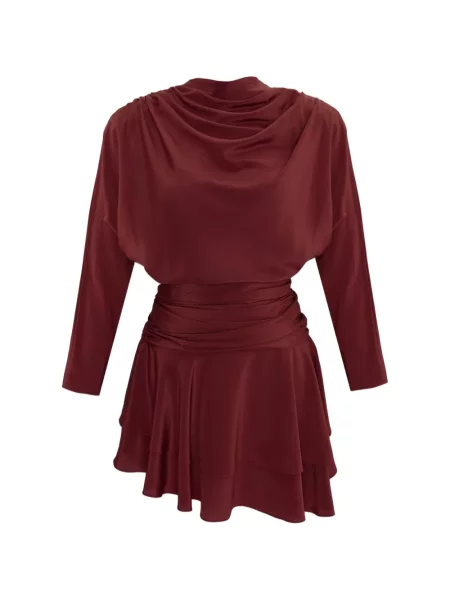 Rochie mini Occleus drapată roșu