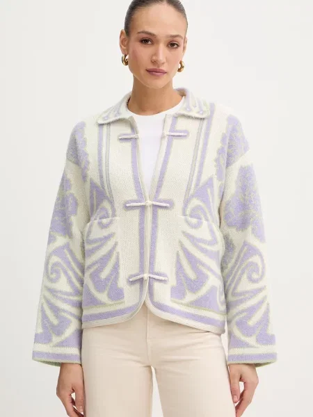 Forte Forte cardigan cu alpaca bej