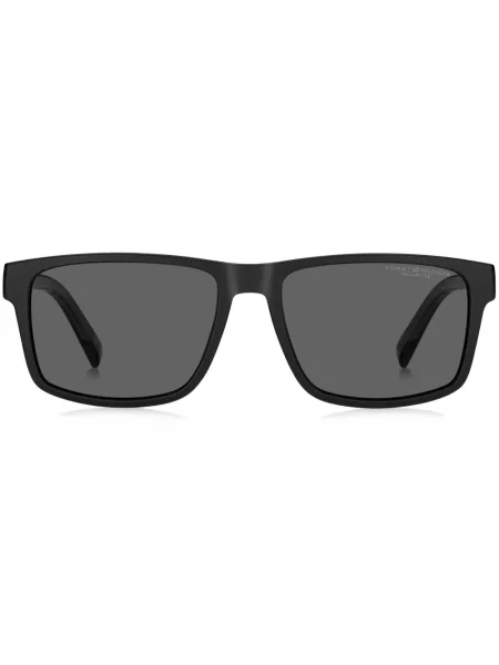 Ochelari de soare dreptunghiulari Tommy Hilfiger negru