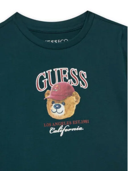 Dětské tričko Guess zelené