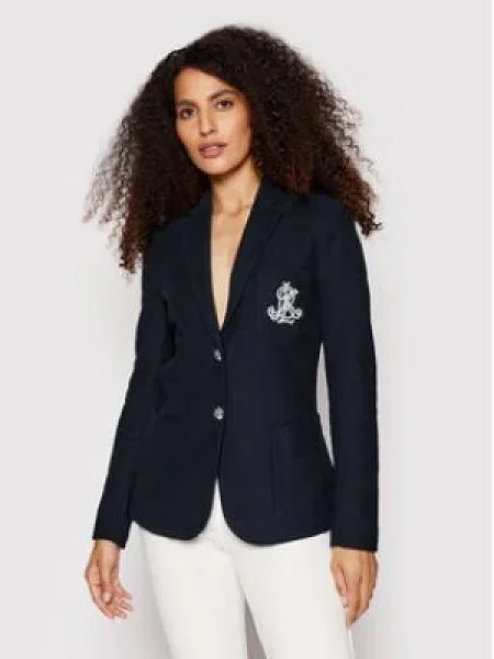 Lauren Ralph Lauren Blejzer námornícka / strieborná modrá