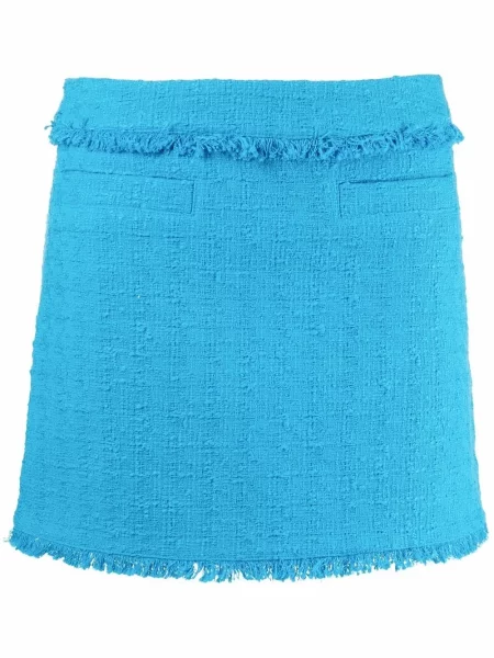 Fusta mini Proenza Schouler White Label tricotate alb