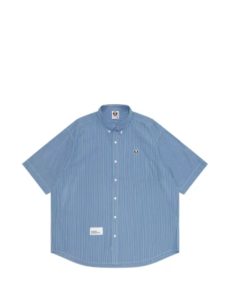 Cămașă Aape By A Bathing Ape cu dungi albastru