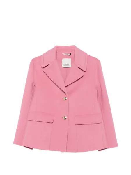Geacă 's Max Mara cu rever roz